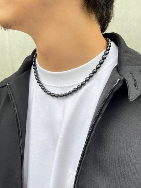 COOTIE (クーティー) Distortion Pearl Necklace (パールネックレス) Black