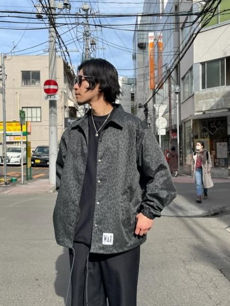 WAX (ワックス) Leopard coach jacket (レオパード柄コーチジャケット