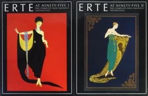 ERTE AT NINETY-FIVE 1・2 THE COMPLETE NEW GRAPHICS エルテ画集 2冊