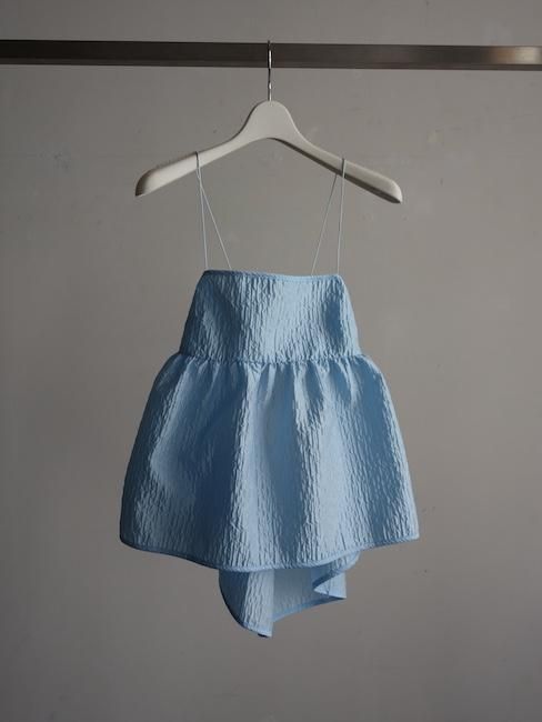 CECILIE BAHNSEN-SELENA TOP/LIGHT BLUE - VISITFOR