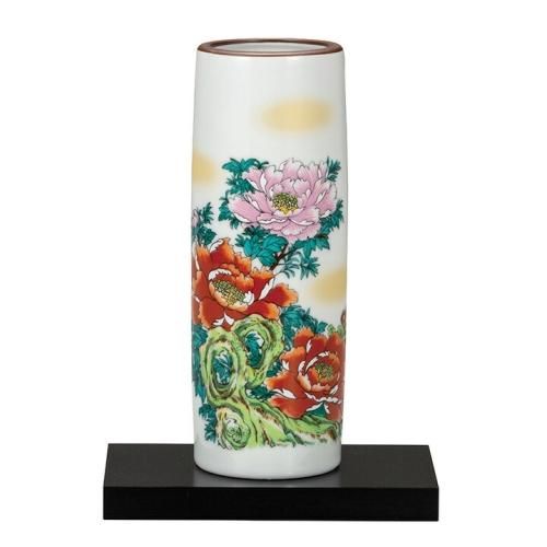 美山 花瓶 色鮮やかな花柄 美山 花瓶 色鮮やかな花柄 美山 花瓶 色