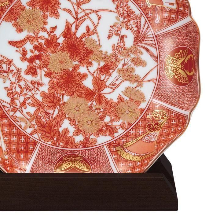 期間特別価格】九谷焼の伝統 名窯 角福印 九谷飯田屋 四方割地紋山水