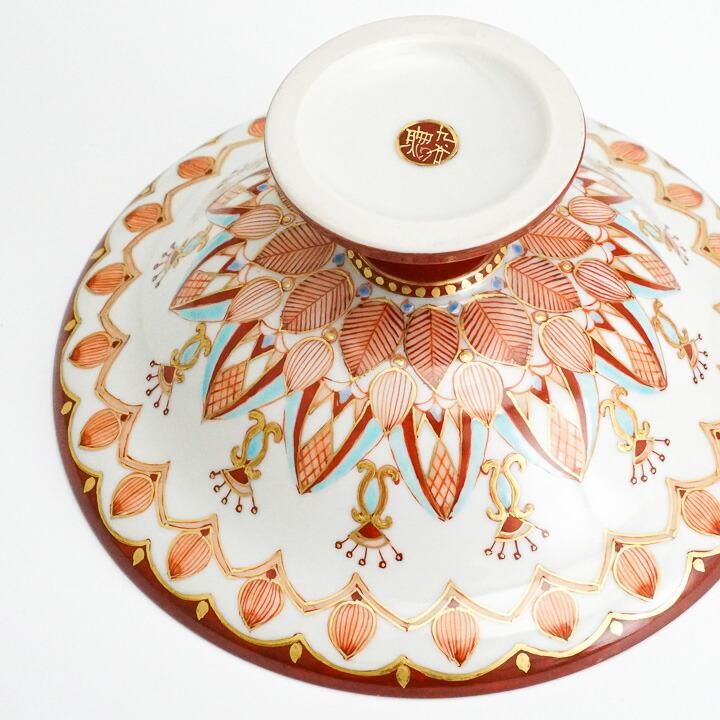 台皿 赤絵金襴花小紋 / 高 聡文 ｜九谷焼の販売専門店 陶らいふ