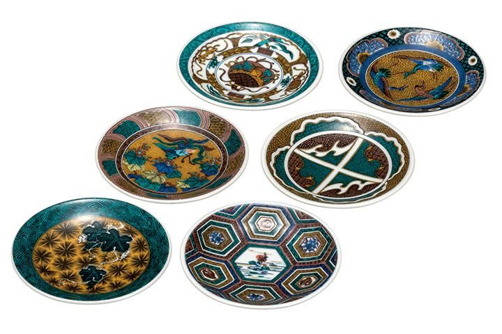 古九谷 四方 皿 うぶ出し 小皿 参考品(ZE576) 古九谷 四方 皿 うぶ出し