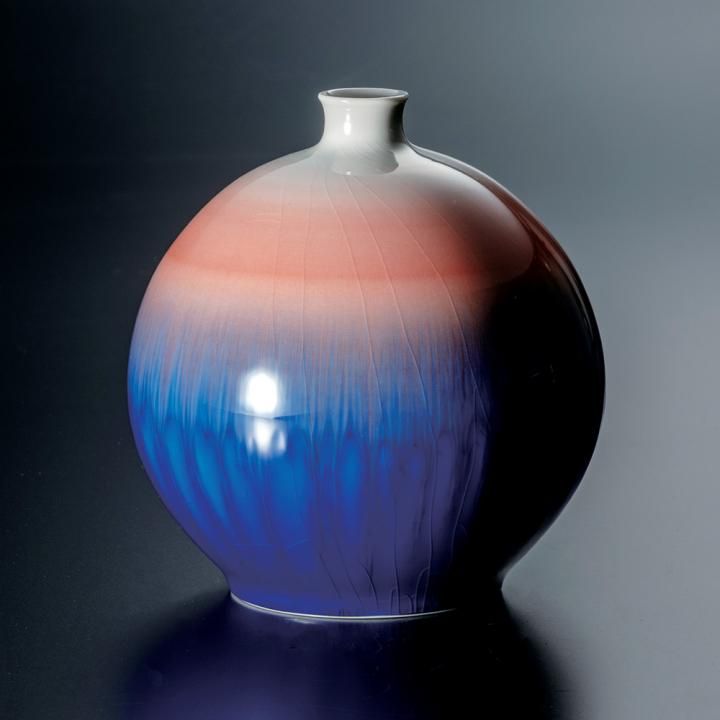 4.8号釉彩壷 猩々 / 徳田八十吉