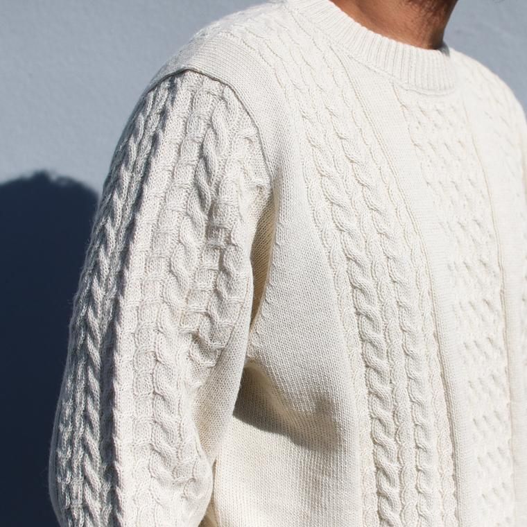 THE ART OF WOOL 100% Alpaca Sweater アルパカセーター ナチュラル