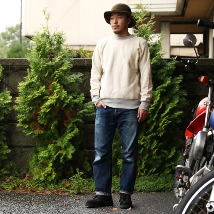 ウエアハウス Heller's Cafe 30's スミクロXサーモンスウェット