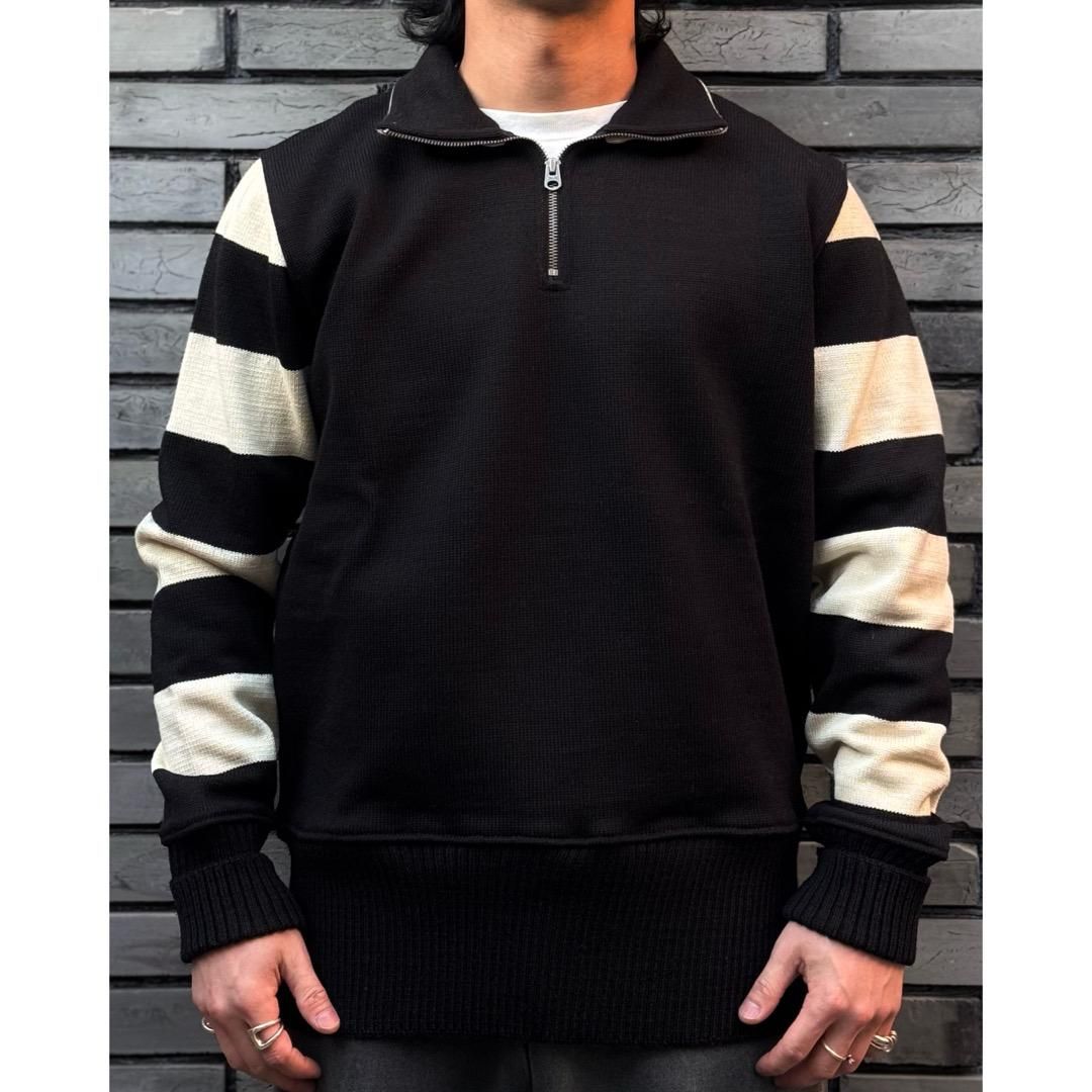 DEHEN MOTORCYCLE SWEATER -STRIPE : 2 Colors- - WESCO JAPAN ONLINE SHOP