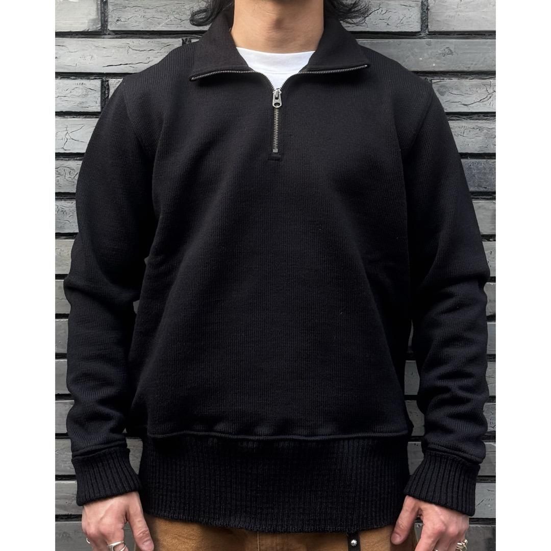 DEHEN SOLID MC SWEATER -BLACK- - WESCO JAPAN ONLINE SHOP