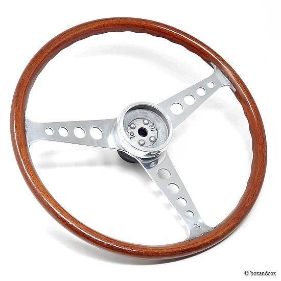 1960's LES LESTON GRAND PRIX WOOD STEERING WHEEL for MINI/レス