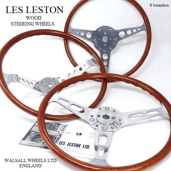 1960's LES LESTON FLAT WOOD STEERING WHEELS/レスレストン フラット