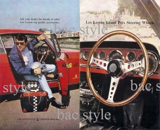 1960's LES LESTON FLAT WOOD STEERING WHEELS/レスレストン フラット