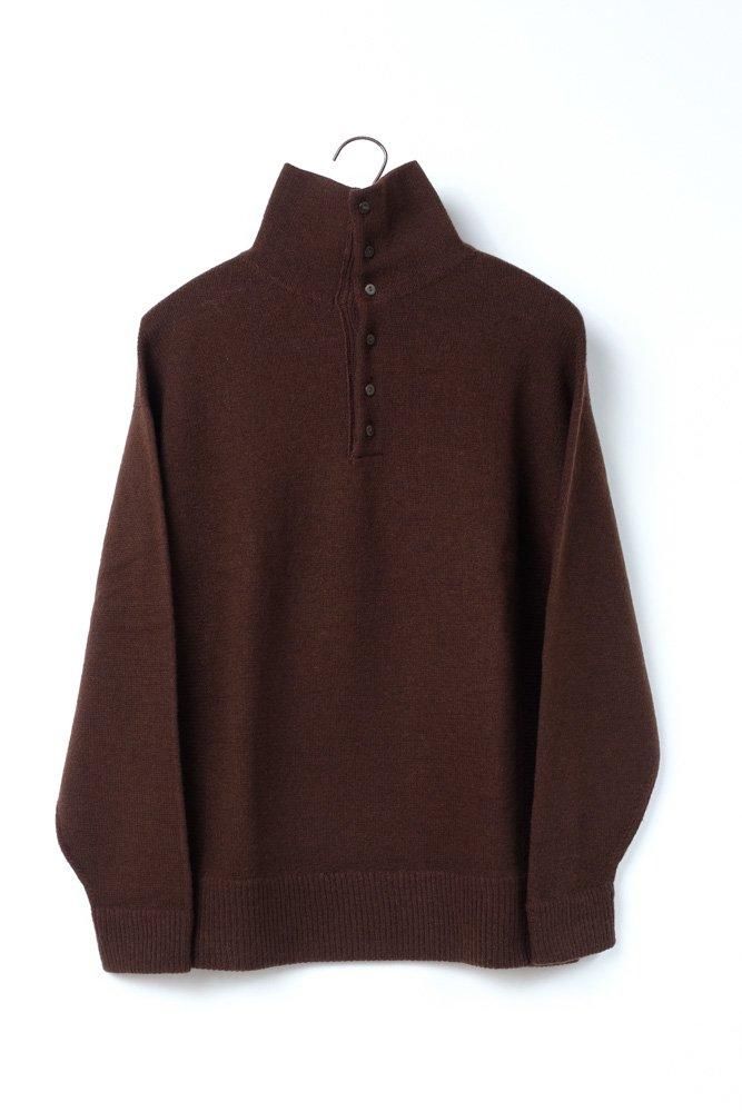 ウールシルクWフェイスハイネック 茶 / MITTAN通販 ミッタン | TOCAKU