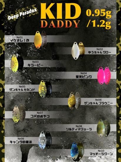 再入荷です！】KID-DADDY-0.95、1.2g/キッドダディ スプーン Deep