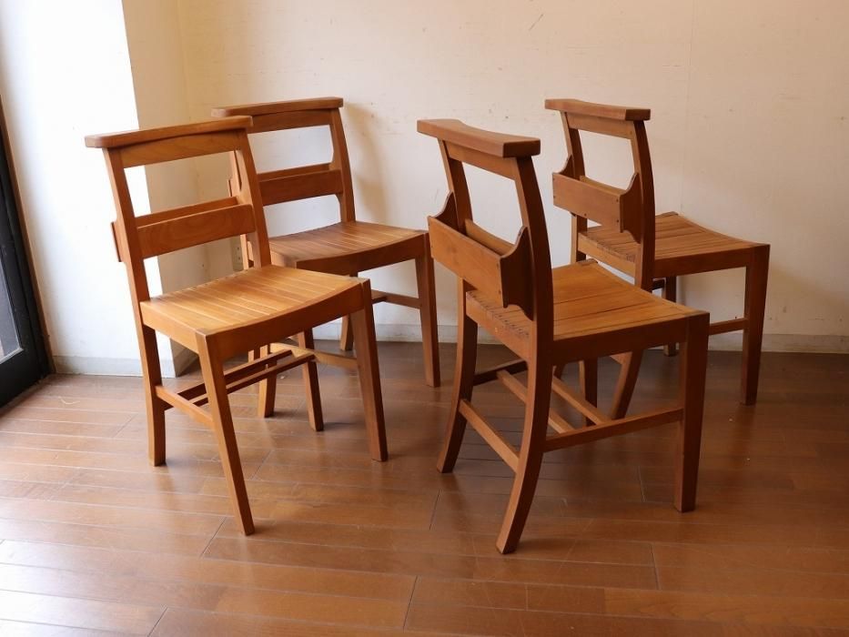 チャーチチェア～【パインフラットアンティーク】