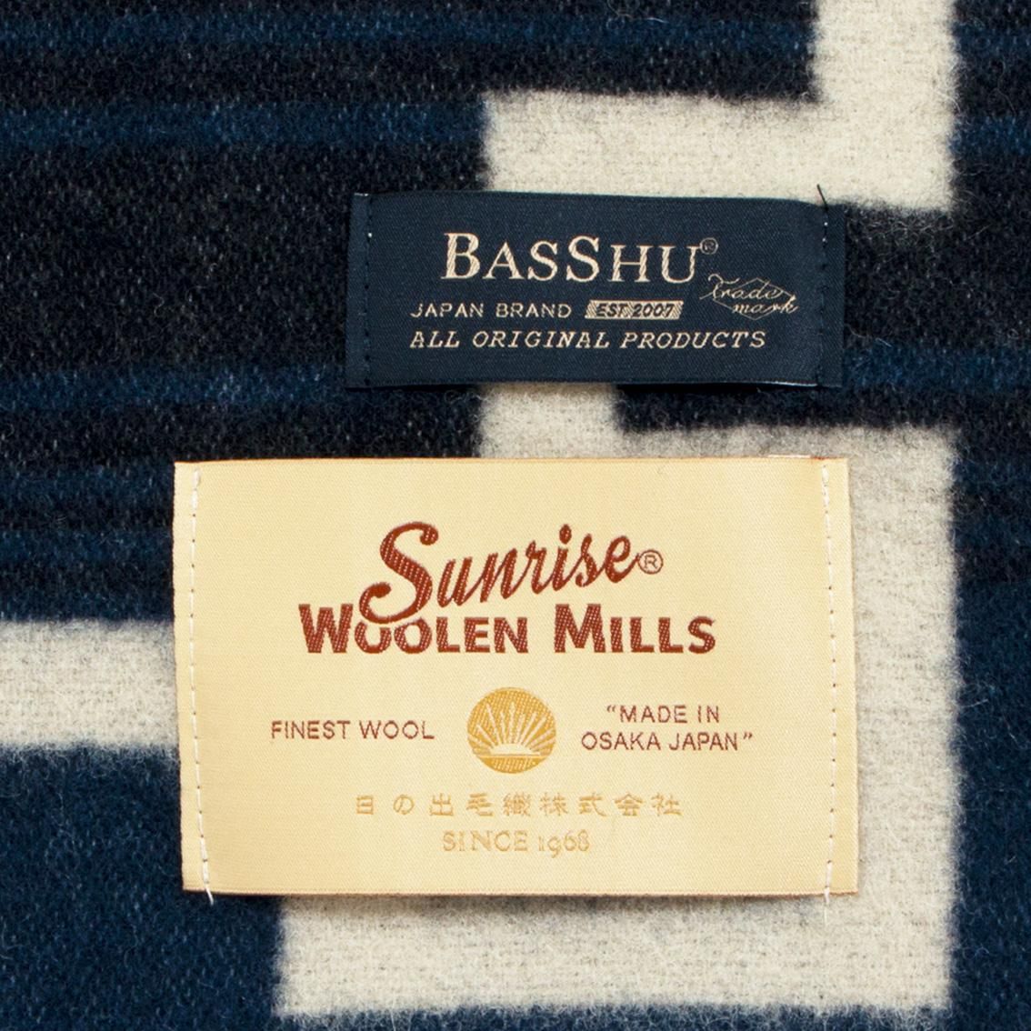 BasShu / バッシュ] Wool Blanket ウールブランケット 153×180