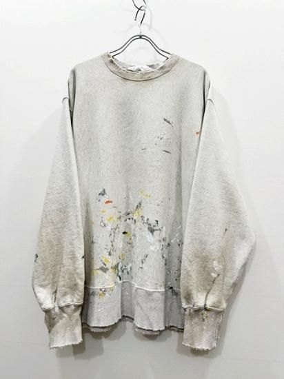 ANCELLM（アンセルム） 2023AW 23AW HAND PAINTING SWEAT SHIRT ハンド