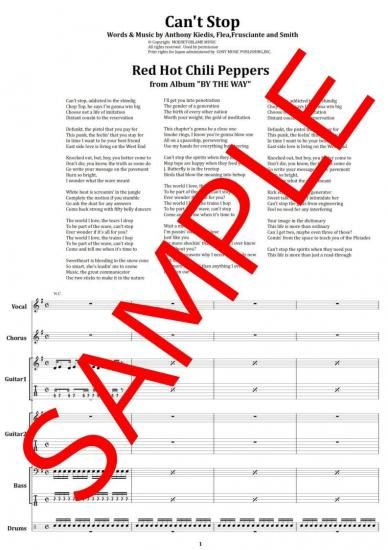 亀*認様 Red Hot Chili Peppers バンドスコア fit=scale-down,w=1200