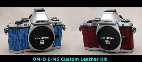 Olympus OM-D E-M5 用貼り革キット - Aki-Asahi Custom Camera Coverings