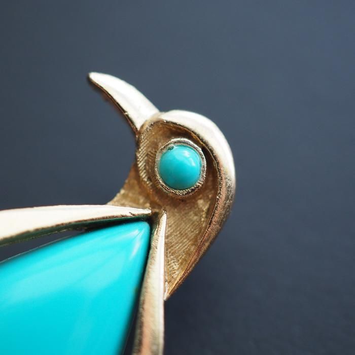 TRIFARI（トリファリ）☆ターコイズブルーのジェリーベリー ペンギンの