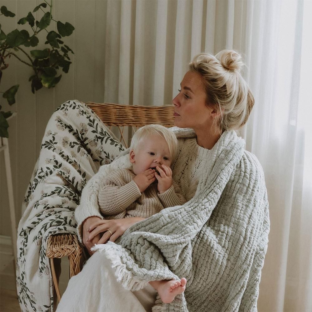 Garbo&Friends Mellow Kale Blanket カルボアンドフレンズ フリンジ