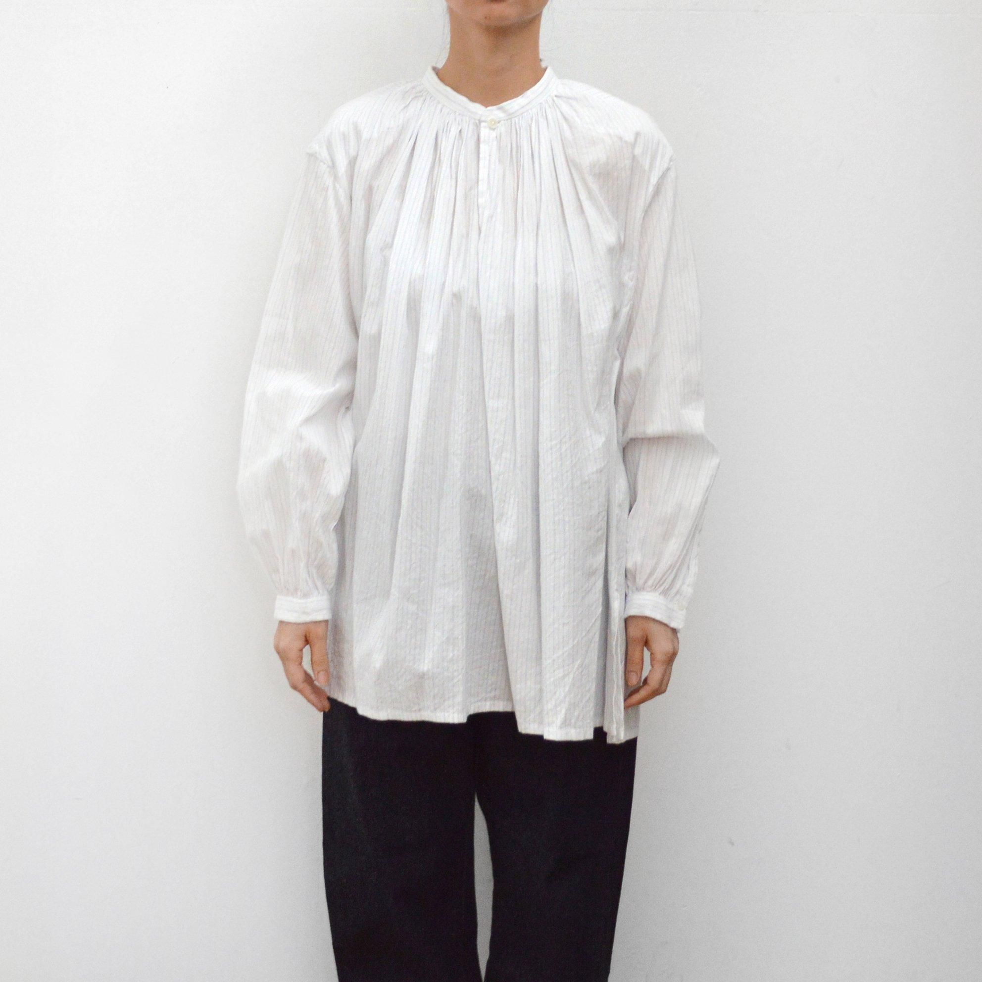 YAECA / ギャザーブラウスロング【MODEL N°44106/44107】 - くるみの木