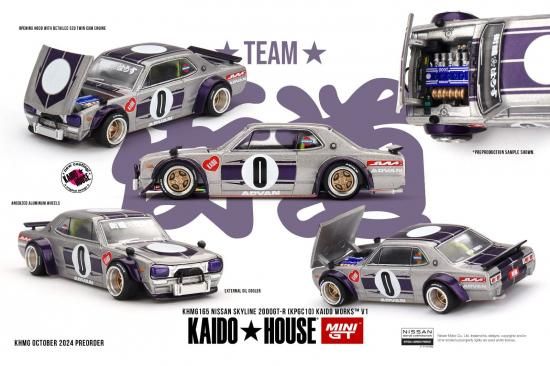 KAIDO☆HOUSE x MINI GT 1/64 Nissan スカイライン 2000 GT-R (KPGC10