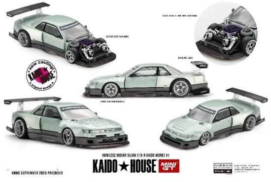 KAIDO☆HOUSE 1/64 Nissan シルビア S13-R KAIDO WORKS V1(右ハンドル