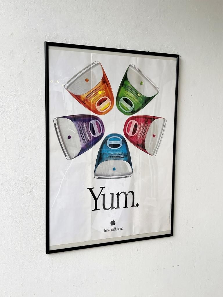 1990's ヴィンテージ iMac 額入りポスター - アンティーク、ビンテージ