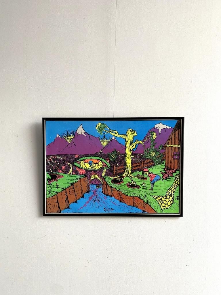 ポスター/ブラックライト/サイケデリック - アンティーク、ビンテージ