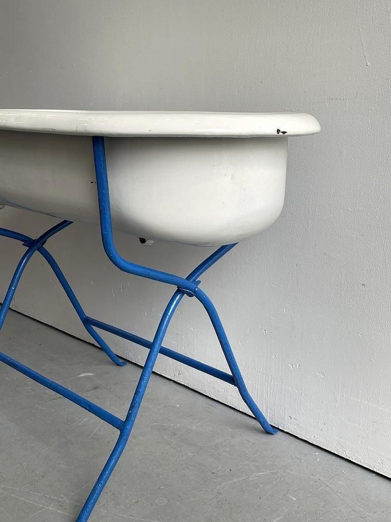 アンティーク ベビーバス(Blue) - アンティーク、ビンテージの