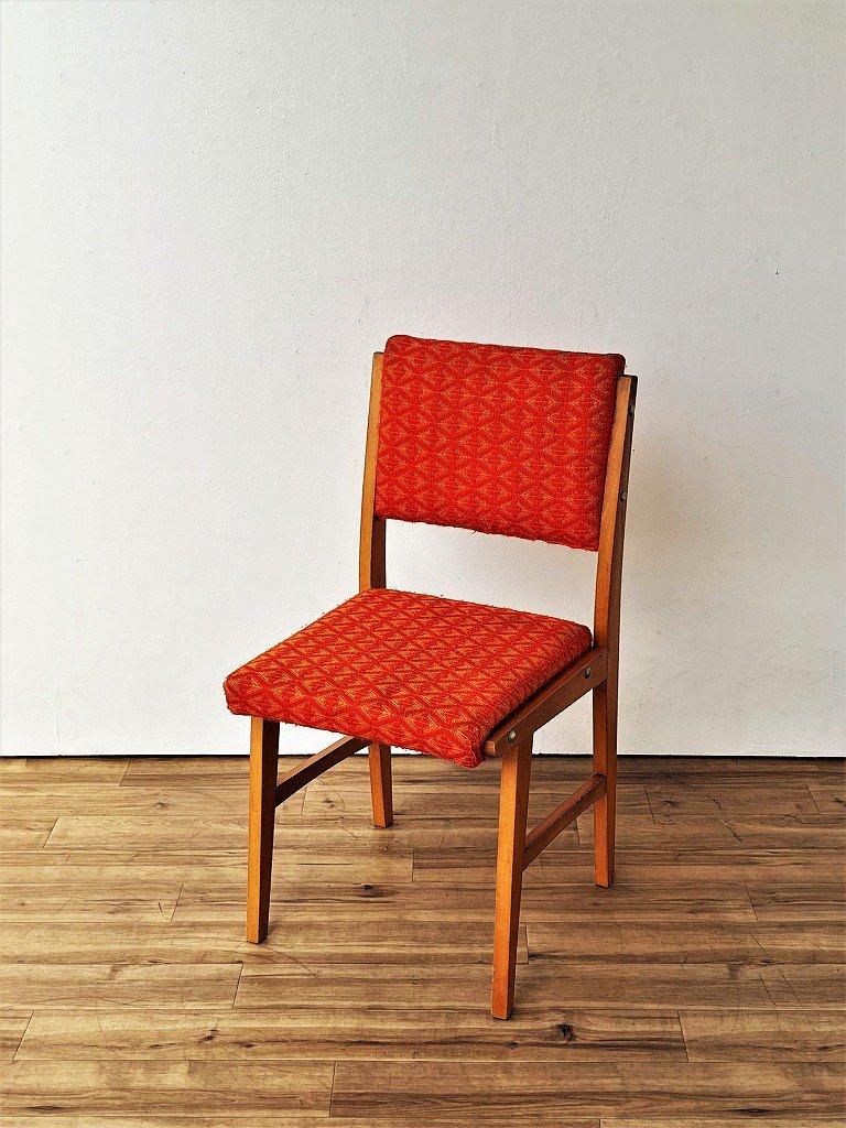 1960-70's ヴィンテージ ファブリック ダイニングチェア