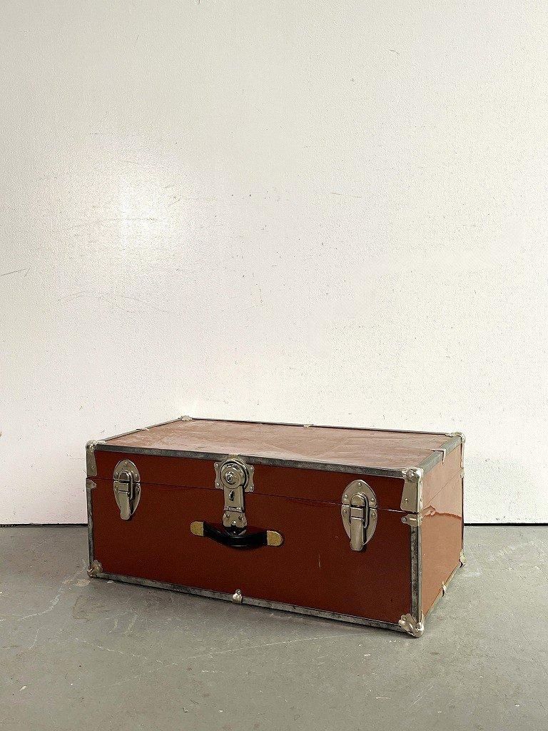 1970's ヴィンテージ スチール トランク - アンティーク、ビンテージの