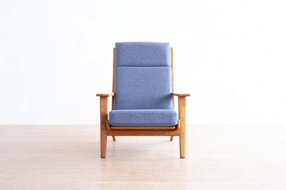 Hans J Wegner GE290A ハイバックソファ オットマンセット オーク