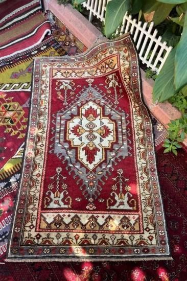 オールドキリム/アゼルバイジャン・スマック織り約131×74cm - 手織り