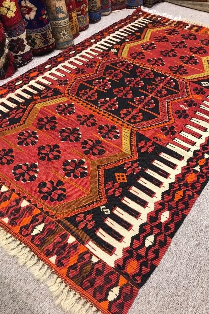 セミアンティークキリム/トルコ/シワス・カフラマンマラシュ/約165