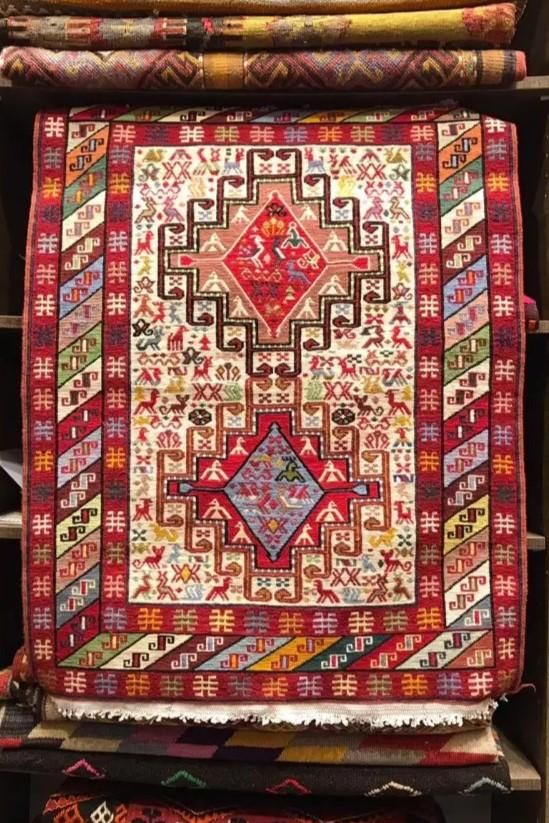 新しいキリム/イラン/シャーセバン・スマック織りキリム約98×74cm