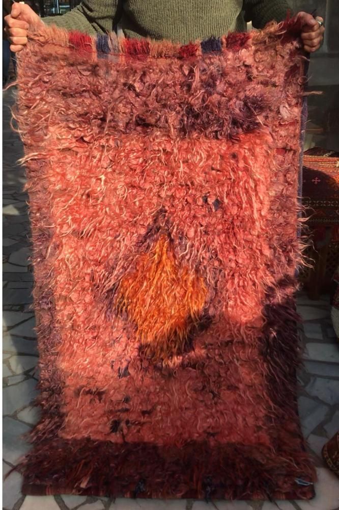 SALE】オールド絨毯/トルコ・カッパドキア/トゥル（裏側キリム）約148