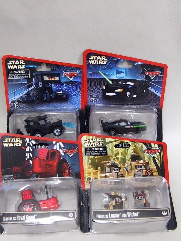2015年 スターウォーズとカーズのコラボミニカー シングル4種セット