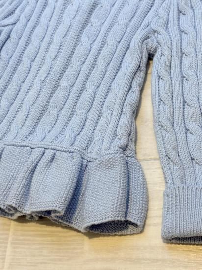 タグ付き未使用 RALPH LAUREN ラルフローレン サックスブルー ペプラム