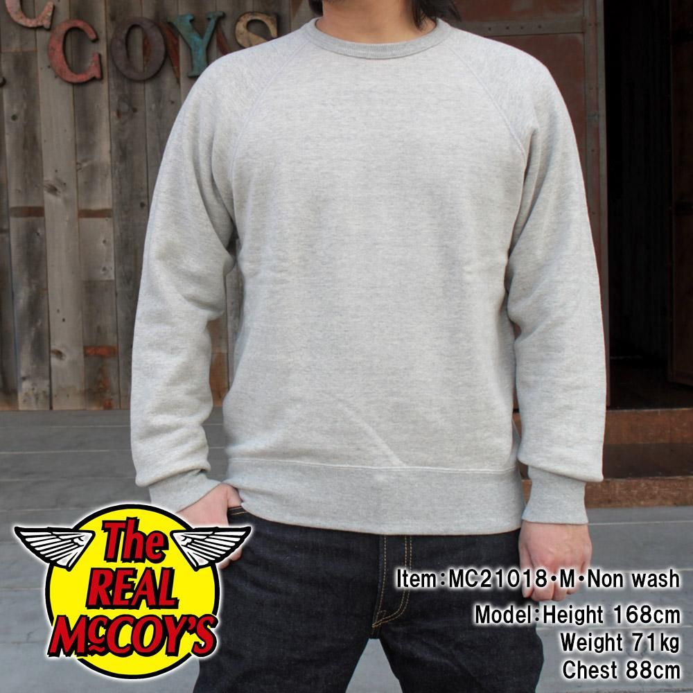 JOE McCOY MC21018 9OZ. LOOPWHEEL RAGLAN SLEEVE SWEATSHIRT