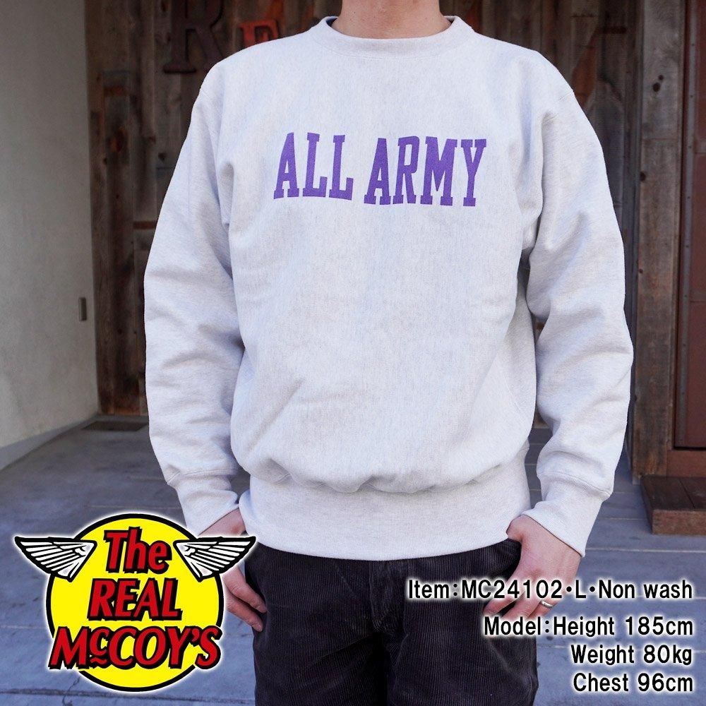 The REAL McCOY'S HEAVYWEIGHT CREEWNECK / ALL ARMY