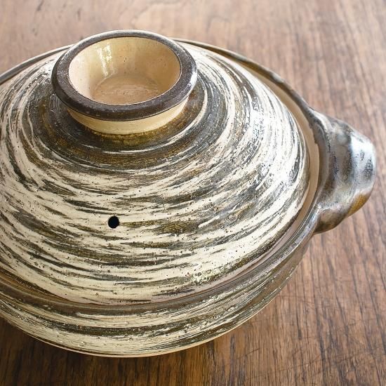 伊賀土鍋 刷毛目 ※予約受付中※ - 伊賀焼窯元 長谷園 公式通販