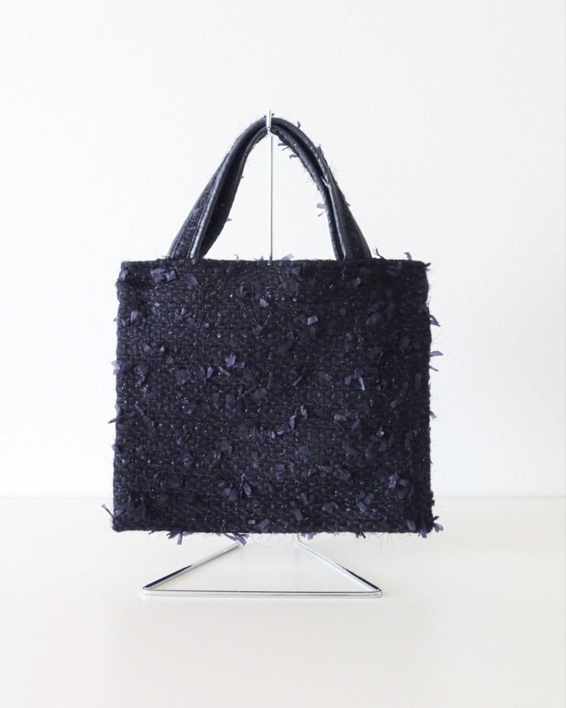 即納品】ツイードトートバッグミニ