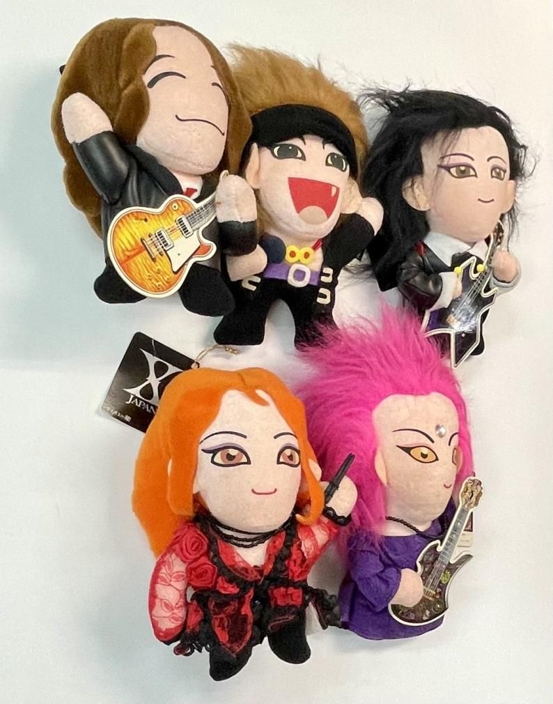 エックス ぬいぐるみ 初期モデル 中（サイズ約22cm）X JAPANメンバー