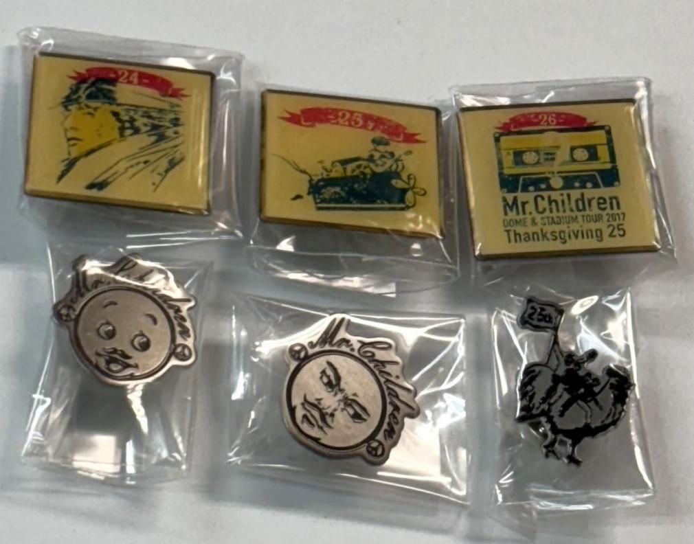 Mr.Children Thanksgiving 25 ガチャ ピンバッジ 26種類 25周年ツアー