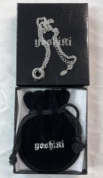 YOSHIKI Jewelry シルバー・ネックレス サイレント・ラウンド「Y」の