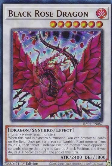 遊戯王 RA04-EN057 ブラック・ローズ・ドラゴン (英語版 1st Edition