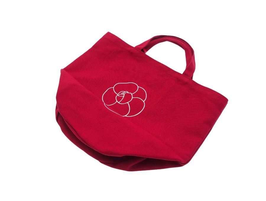 ヌメロアン ドゥ シャネル ノベルティ トートバッグ バケツ型 赤椿