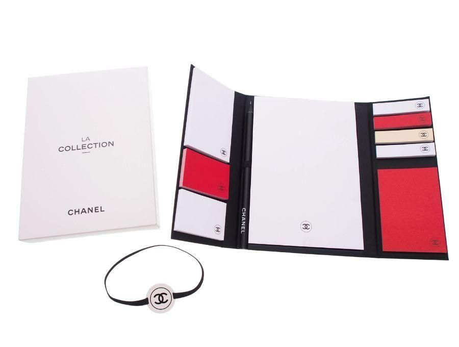 シャネル ノベルティ LA COLLECTION メモ帳 付箋 えんぴつ セット